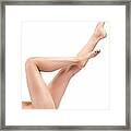 Bare Woman Legs #2 Framed Print