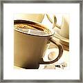 Coffee In Cup #2 Framed Print