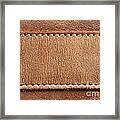 Leather With Stitching #2 Framed Print