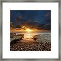 Long Exposure Sunset In North San Diego Framed Print