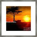 Sunset In Santa Cruz #2 Framed Print