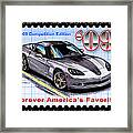 2009 Competition Edition Corvette Framed Print