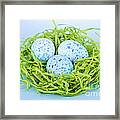 Blue Easter Eggs  #3 Framed Print