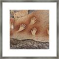 Cave Of The Hands, Argentina Framed Print