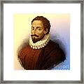 Miguel De Cervantes, Spanish Author #3 Framed Print