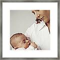 Mother And Baby Girl #3 Framed Print