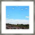 #clouds #sky #cloud #blueskys #sunshine #4 Framed Print