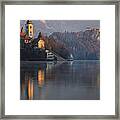 Dawn Breaks Over Lake Bled #4 Framed Print
