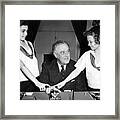 President Franklin D. Roosevelt Center #4 Framed Print