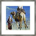 A Bedoueen Family In Wady Mousa Syrian Desert Framed Print