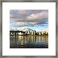 A Nice Evening In #vancouver. #city Framed Print