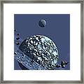 A Ringed Rocky Planet Has Many Framed Print