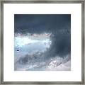 A Speck In The Sky Framed Print