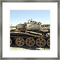 A T-55 Tank Destroyed By Nato Forces Framed Print