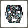 Abalone Mayan Mask Framed Print