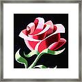 Abstract Geometric Cubist Rose Oil Painting 3 Framed Print