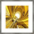 Abstract Gold Rings Framed Print