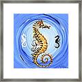 Abstract Sea Horse Framed Print