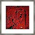 Abstract Shot. #abstract #red #paint Framed Print