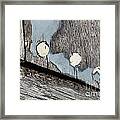 Abstract With Blue Framed Print