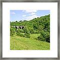 Across The Dale To Monsal Viaduct Framed Print