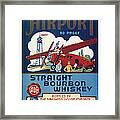 Airport Whiskey Label Framed Print