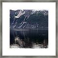 Alaskan Mountain Scene Whales Framed Print
