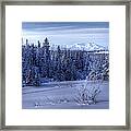 Alaskan Winter Landscape Framed Print