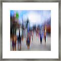 Alive In The City 12 - The Tourists Framed Print