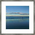 Alone With The Sea Framed Print