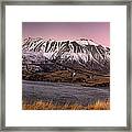 Alpenglow Over The Clyde River Framed Print
