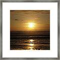 Amber Sunset Pacific Iii Framed Print
