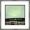 American Airlines Hanger Framed Print