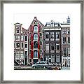 Amsterdam Canal Houses Framed Print