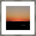 An Autumn Sunset Framed Print