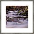 An Icy Flow Framed Print