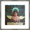 Angel In Blue Framed Print