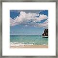 Anguilla Rock Framed Print