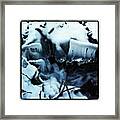 Another Pic Of The Ice On The Creek Framed Print