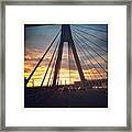 Anzac Bridge For Anzac Day, Thank You Framed Print