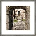 Archway - Entrance To Historic Town Framed Print