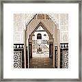 Archways In Spanish Pueblo Framed Print