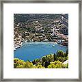 Assos Harbor In Greece Framed Print
