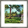 At The Golf Course Vintage Golfers Framed Print