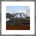 At The Rim Of The Crater Framed Print