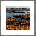 Autumn At Low's Lake Framed Print
