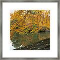 Autumn At The Pond Framed Print