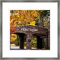 Autumn Gate Framed Print