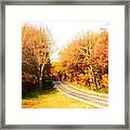 Autumn Road Framed Print