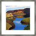 Badlands River Framed Print